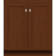 Strasser Woodenwork 28.091 - 30 X 18 X 34.5 Montlake View Vanity Shaker Pecan Cherry Std