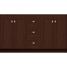 Strasser Woodenwork 29.157 - 60 X 18 X 34.5 Montlake View Vanity Shaker Choc Cherry Db