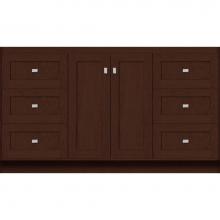 Strasser Woodenwork 29.156 - 60 X 18 X 34.5 Montlake View Vanity Shaker Choc Cherry Sb