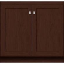 Strasser Woodenwork 28.145 - 36 X 18 X 34.5 Montlake View Vanity Shaker Choc Cherry Std