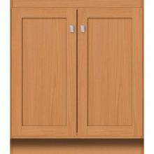 Strasser Woodenwork 28.203 - 30 X 18 X 34.5 Montlake View Vanity Shaker Nat Oak Std