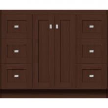 Strasser Woodenwork 29.616 - 42 X 18 X 34.5 Montlake View Vanity Shaker Choc Oak Sb