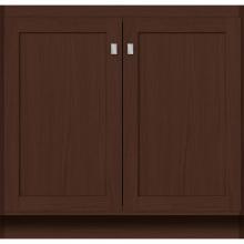 Strasser Woodenwork 26.040 - 36 X 21 X 34.5 Montlake View Vanity Shaker Choc Oak Std