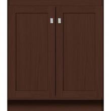 Strasser Woodenwork 26.053 - 30 X 18 X 34.5 Montlake View Vanity Shaker Choc Oak Std