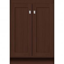 Strasser Woodenwork 26.057 - 24 X 18 X 34.5 Montlake View Vanity Shaker Choc Oak Std