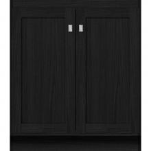 Strasser Woodenwork 26.055 - 30 X 18 X 34.5 Montlake View Vanity Shaker Midnight Oak Std