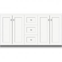 Strasser Woodenwork 28.931 - 60 X 21 X 34.5 Montlake View Vanity Shaker Sat White Db