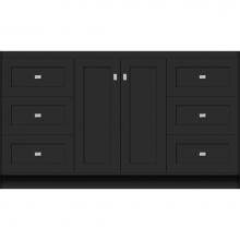 Strasser Woodenwork 28.932 - 60 X 21 X 34.5 Montlake View Vanity Shaker Sat Black Sb