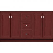 Strasser Woodenwork 29.009 - 60 X 21 X 34.5 Montlake View Vanity Deco Miter Dk Cherry Db