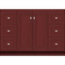 Strasser Woodenwork 29.341 - 48 X 21 X 34.5 Montlake View Vanity Deco Miter Dk Cherry Sb