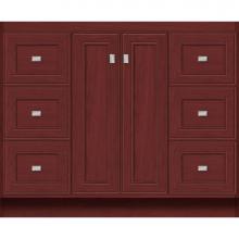 Strasser Woodenwork 29.644 - 42 X 18 X 34.5 Montlake View Vanity Deco Miter Dk Cherry Sb