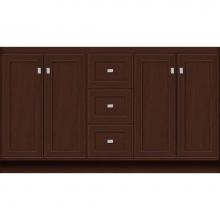 Strasser Woodenwork 29.015 - 60 X 21 X 34.5 Montlake View Vanity Deco Miter Choc Cherry Db