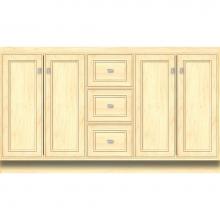 Strasser Woodenwork 28.243 - 60 X 21 X 34.5 Montlake View Vanity Deco Miter Nat Maple Db