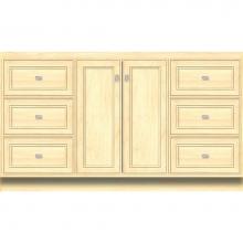 Strasser Woodenwork 27.934 - 60 X 18 X 34.5 Montlake View Vanity Deco Miter Nat Maple Sb