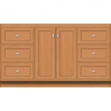 Strasser Woodenwork 28.292 - 60 X 21 X 34.5 Montlake View Vanity Deco Miter Nat Oak Sb