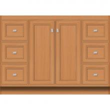 Strasser Woodenwork 28.300 - 48 X 21 X 34.5 Montlake View Vanity Deco Miter Nat Oak Sb