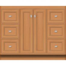 Strasser Woodenwork 28.298 - 42 X 21 X 34.5 Montlake View Vanity Deco Miter Nat Oak Sb