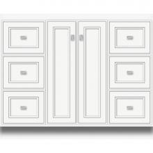 Strasser Woodenwork 29.635 - 42 X 18 X 34.5 Montlake View Vanity Deco Miter Sat White Sb