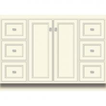 Strasser Woodenwork 29.435 - 48 X 18 X 34.5 Montlake View Vanity Deco Miter Sat Biscuit Sb