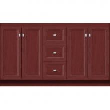 Strasser Woodenwork 28.979 - 60 X 21 X 34.5 Montlake View Vanity Ogee Miter Dk Cherry Db