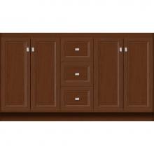 Strasser Woodenwork 28.969 - 60 X 21 X 34.5 Montlake View Vanity Ogee Miter Pecan Cherry Db