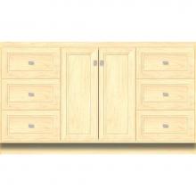 Strasser Woodenwork 27.920 - 60 X 18 X 34.5 Montlake View Vanity Ogee Miter Nat Maple Sb