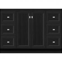 Strasser Woodenwork 29.325 - 48 X 21 X 34.5 Montlake View Vanity Ogee Miter Midnight Oak Sb