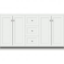 Strasser Woodenwork 28.967 - 60 X 21 X 34.5 Montlake View Vanity Ogee Miter Powder Grey Db