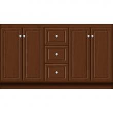 Strasser Woodenwork 29.081 - 60 X 18 X 34.5 Montlake View Vanity Ultra Pecan Cherry Db