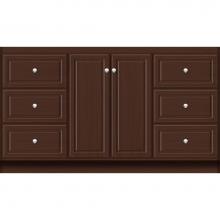 Strasser Woodenwork 28.892 - 60 X 21 X 34.5 Montlake View Vanity Ultra Choc Oak Sb