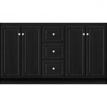 Strasser Woodenwork 29.089 - 60 X 18 X 34.5 Montlake View Vanity Ultra Midnight Oak Db