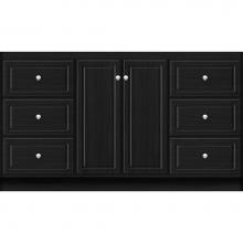 Strasser Woodenwork 28.886 - 60 X 21 X 34.5 Montlake View Vanity Ultra Midnight Oak Sb