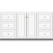 Strasser Woodenwork 28.870 - 60 X 21 X 34.5 Montlake View Vanity Ultra Sat White Sb