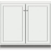 Strasser Woodenwork 28.549 - 36 X 18 X 34.5 Montlake View Vanity Ultra Powder Grey Std