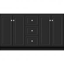 Strasser Woodenwork 29.075 - 60 X 18 X 34.5 Montlake View Vanity Ultra Sat Black Db