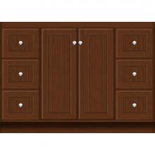 Strasser Woodenwork 29.363 - 48 X 21 X 34.5 Montlake View Vanity Beaded Pecan Cherry Sb