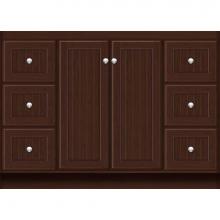 Strasser Woodenwork 29.471 - 48 X 18 X 34.5 Montlake View Vanity Beaded Choc Cherry Sb