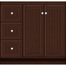 Strasser Woodenwork 29.805 - 36 X 21 X 34.5 Montlake View Vanity Beaded Choc Cherry Lh