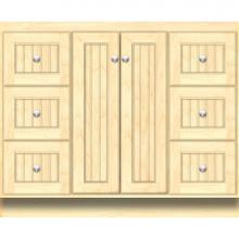 Strasser Woodenwork 29.667 - 42 X 18 X 34.5 Montlake View Vanity Beaded Nat Maple Sb