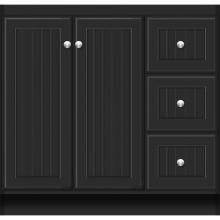 Strasser Woodenwork 29.915 - 36 X 18 X 34.5 Montlake View Vanity Beaded Sat Black Rh