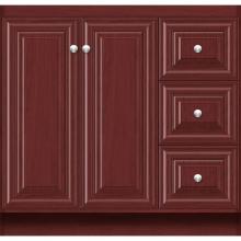 Strasser Woodenwork 29.985 - 36 X 18 X 34.5 Montlake View Vanity Classic Miter Dk Cherry Rh