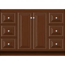 Strasser Woodenwork 29.451 - 48 X 18 X 34.5 Montlake View Vanity Classic Miter Pecan Cherry Sb