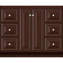 Strasser Woodenwork 29.660 - 42 X 18 X 34.5 Montlake View Vanity Classic Miter Choc Cherry Sb