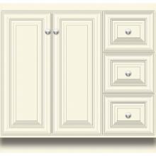 Strasser Woodenwork 24.753 - 36 X 21 X 34.5 Montlake View Vanity Classic Miter Sat Biscuit Rh