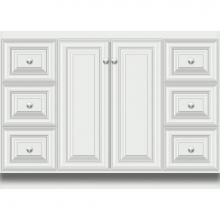 Strasser Woodenwork 29.349 - 48 X 21 X 34.5 Montlake View Vanity Classic Miter Powder Grey Sb