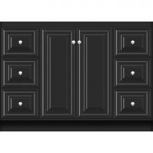 Strasser Woodenwork 29.448 - 48 X 18 X 34.5 Montlake View Vanity Classic Miter Sat Black Sb