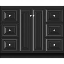 Strasser Woodenwork 29.549 - 42 X 21 X 34.5 Montlake View Vanity Classic Miter Sat Black Sb