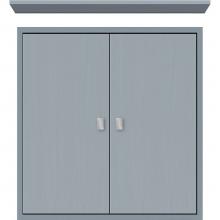 Strasser Woodenwork 53.081 - 24 X 6.25 X 25 Inset Cubby Slab Silver Oak