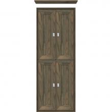 Strasser Woodenwork 51-371 - 18 X 6.25 X 48 Inset Tall Cubby Deco Miter Dusky Oak