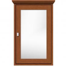 Strasser Woodenwork 57.153 - 19 X 6.5 X 31.5 Inset Med Cab Single Door 01-Square Cinn Cherry